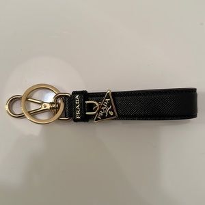Prada Saffiano leather keychain - brand new, never used
